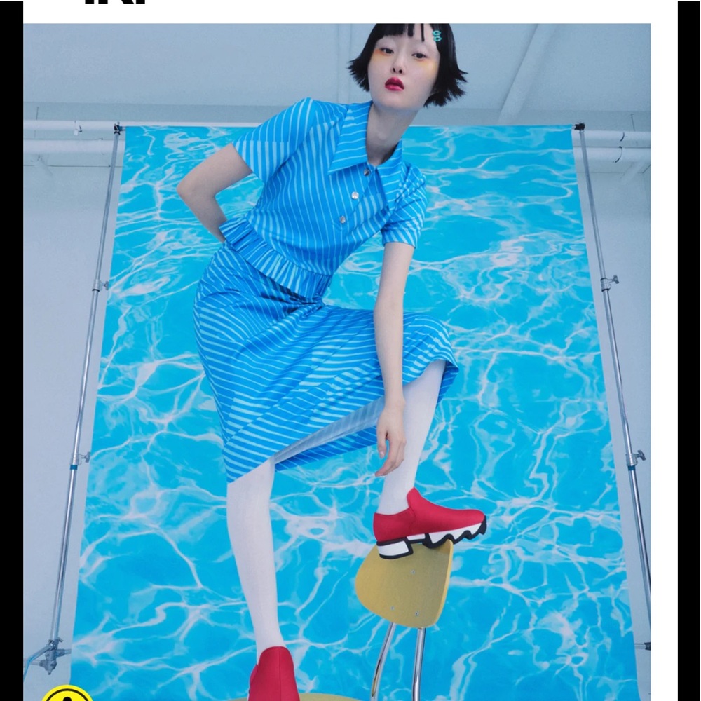 IRI NYC red platform sneakers Made in Italy